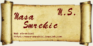 Maša Smrekić vizit kartica